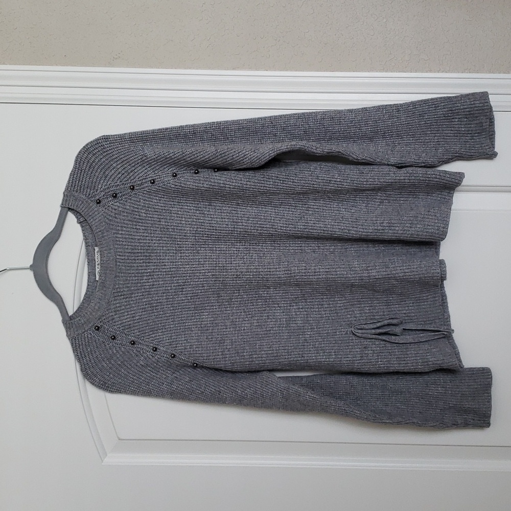 Italian Made Femme Fatale M grey sweater in pristine condition